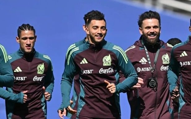La Selección Mexicana en entrenamiento previo al amistoso de este miércoles.