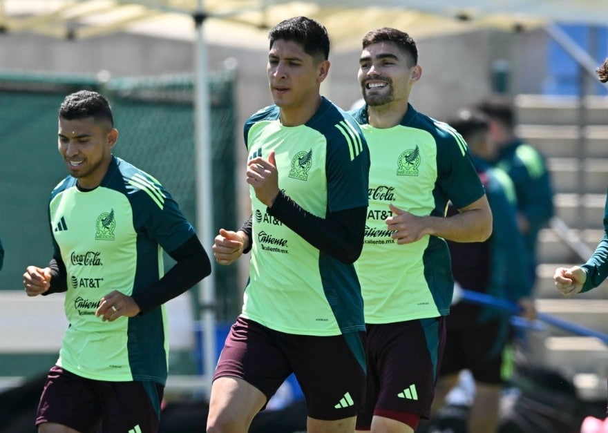 Jugadores del Tricolor en entrenamiento previo a la Copa América.