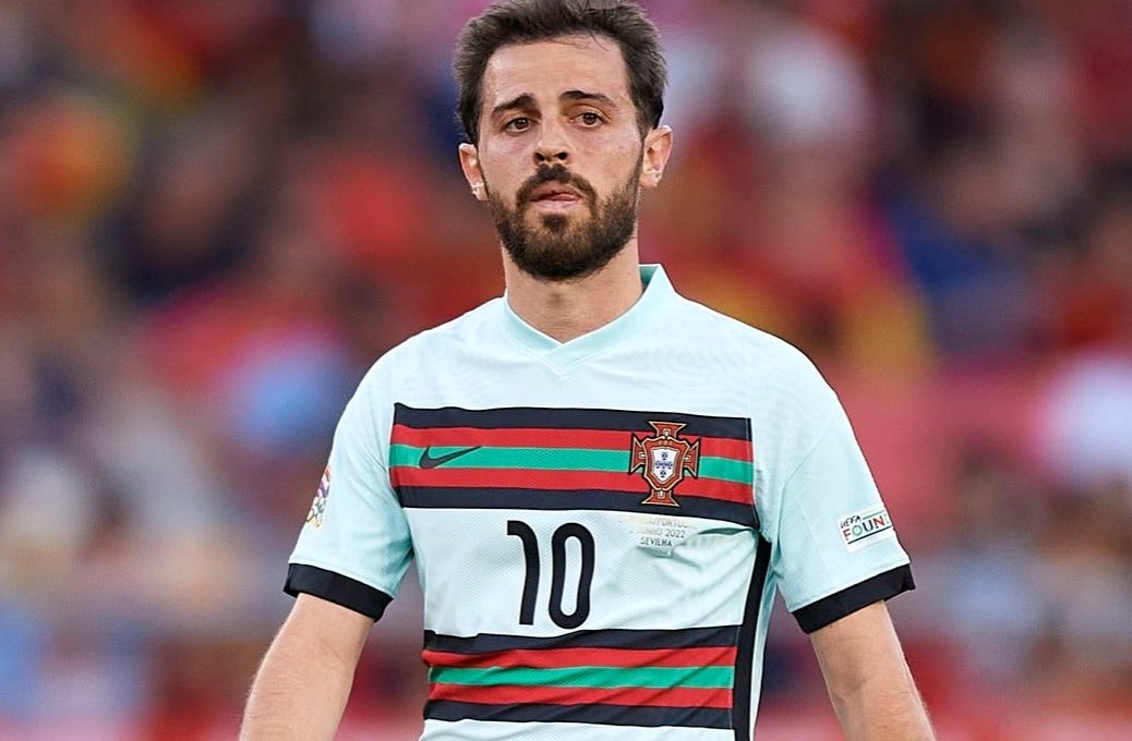 Bernardo Silva en partido de la segunda jornada 2 de la Eurocopa.