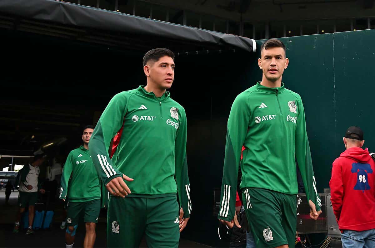 Edson Álvarez en entrenamiento del Tricolor en Houston.