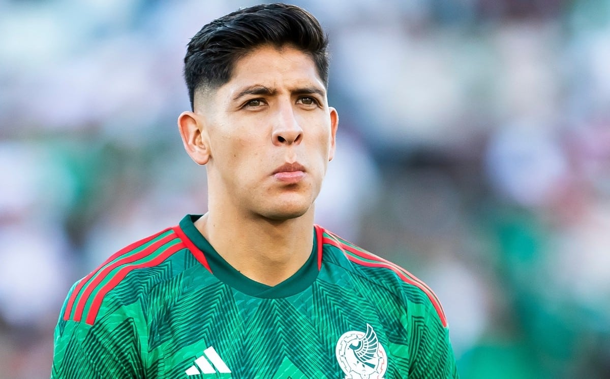 Edson Álvarez en partido amistoso con la Selección Mexicana.