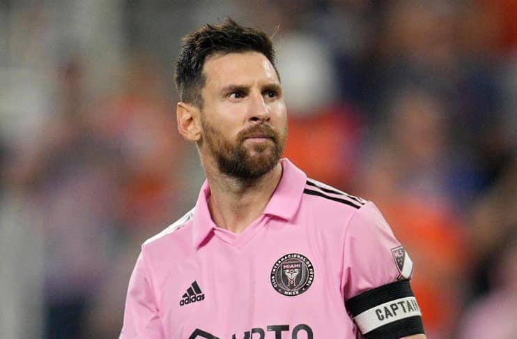 Lionel Messi en partido con el Inter Miami en la MLS.