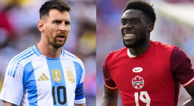 Lionel Messi se mide este martes ante Alphonso Davies.