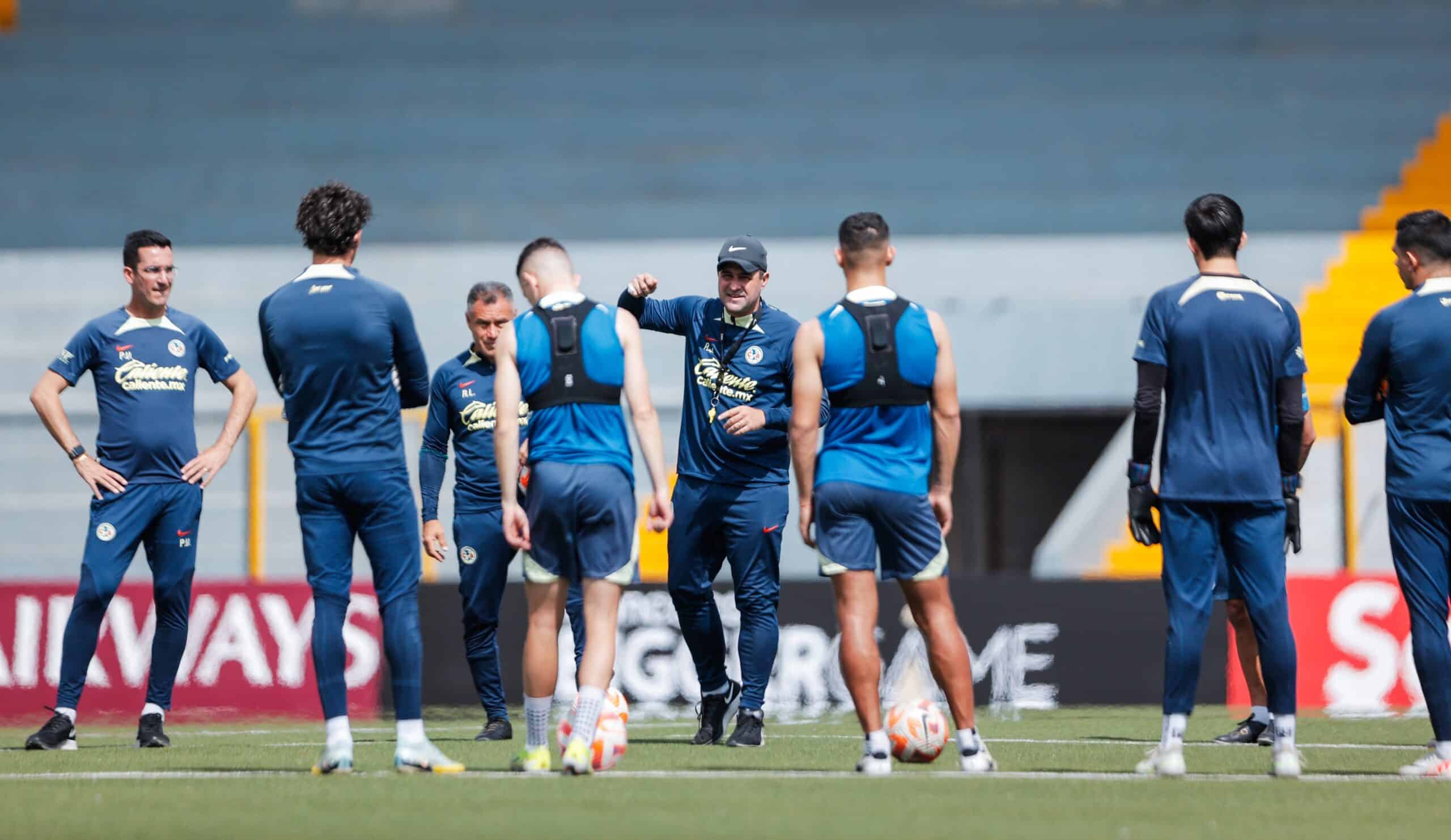 Jugadores de América se preparan para su debut en la Leagues Cup.