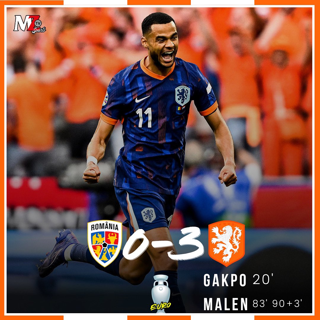 Holanda se mete a cuartos de final de la Eurocopa.