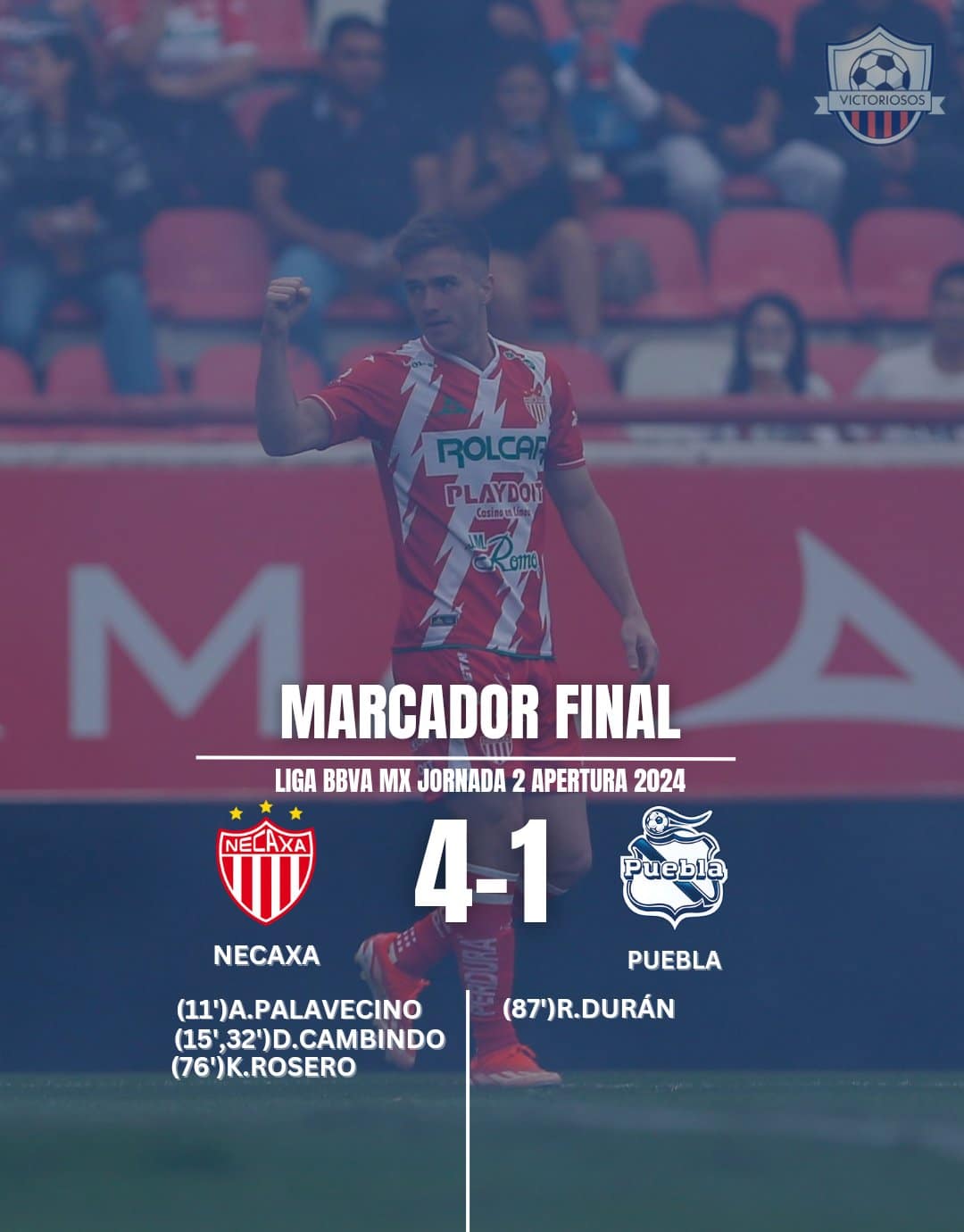 Necaxa golea sin piedad a Puebla en la jornada 2.