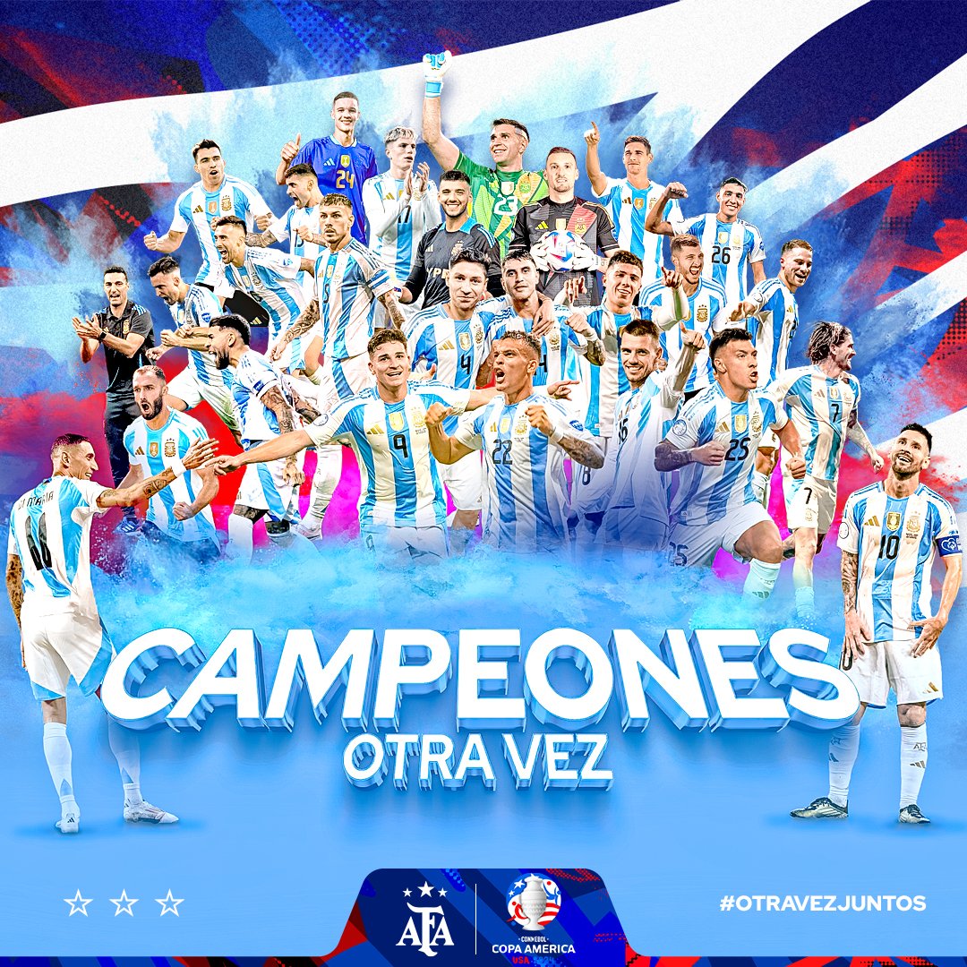 Argentina fue campeón de la Copa América 2024 en Estados Unidos.