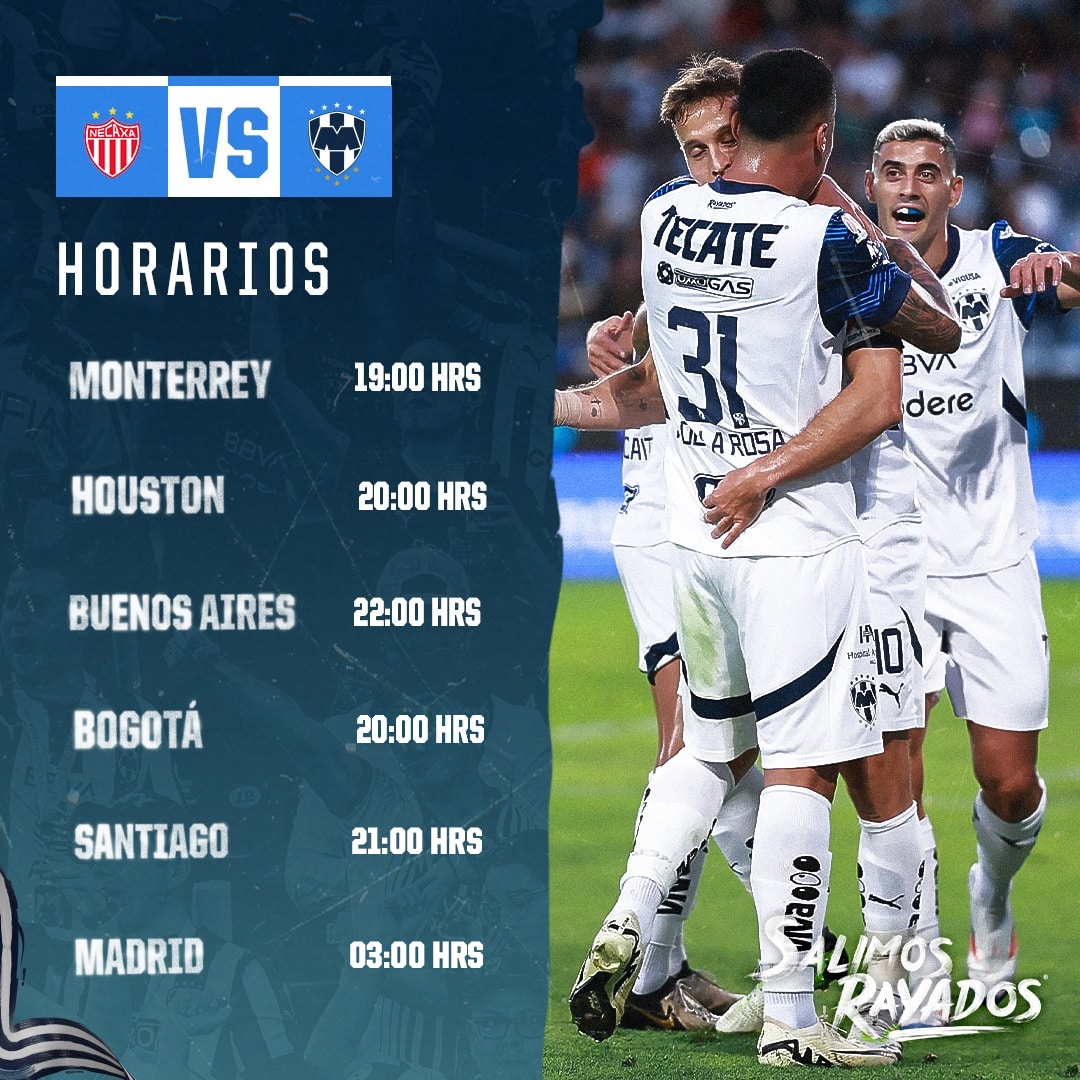 Rayados juega este miércoles en contra de Necaxa.