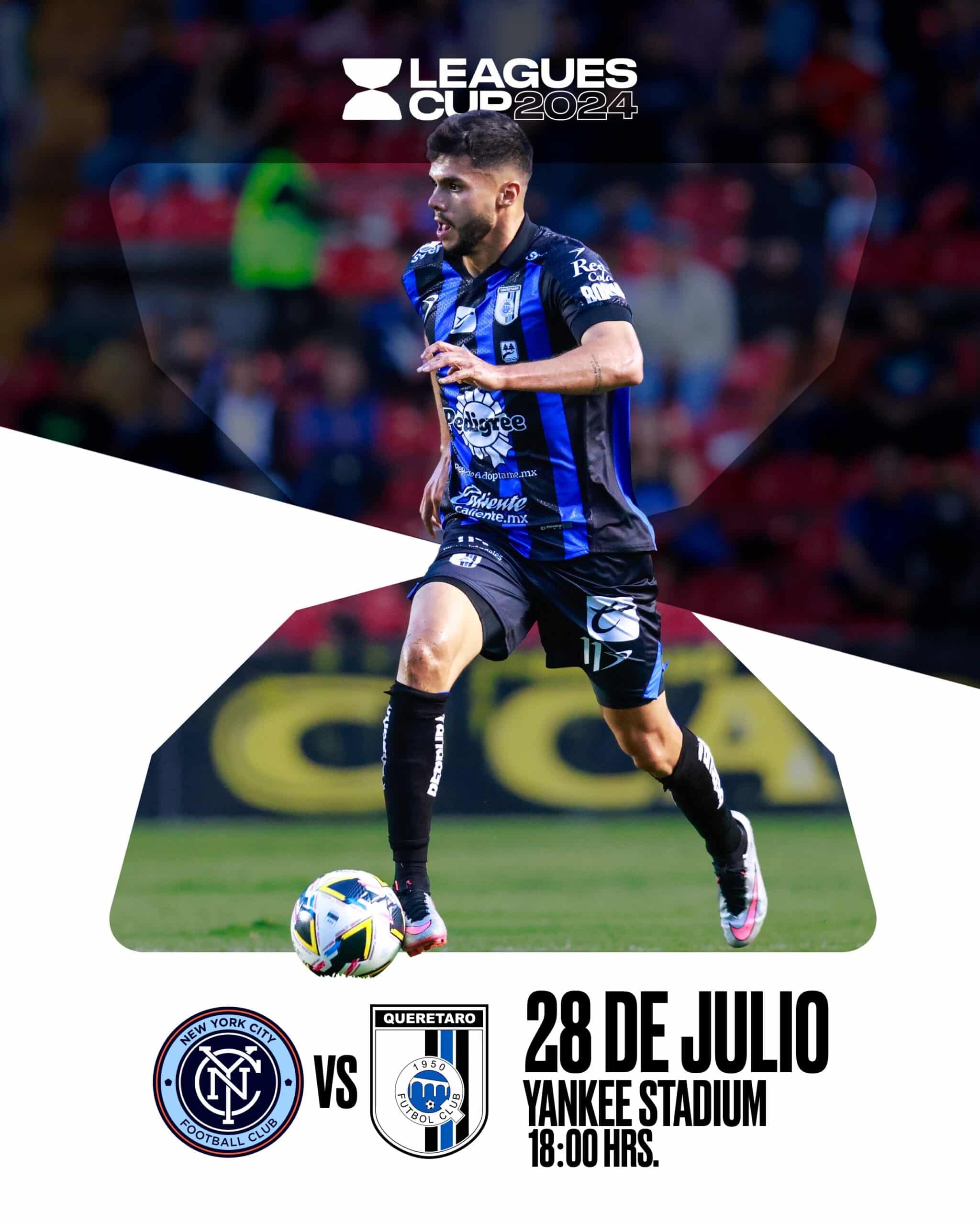 Gallos Blancos de Querétaro debutan este domingo en la Legues Cup ante el New York City.