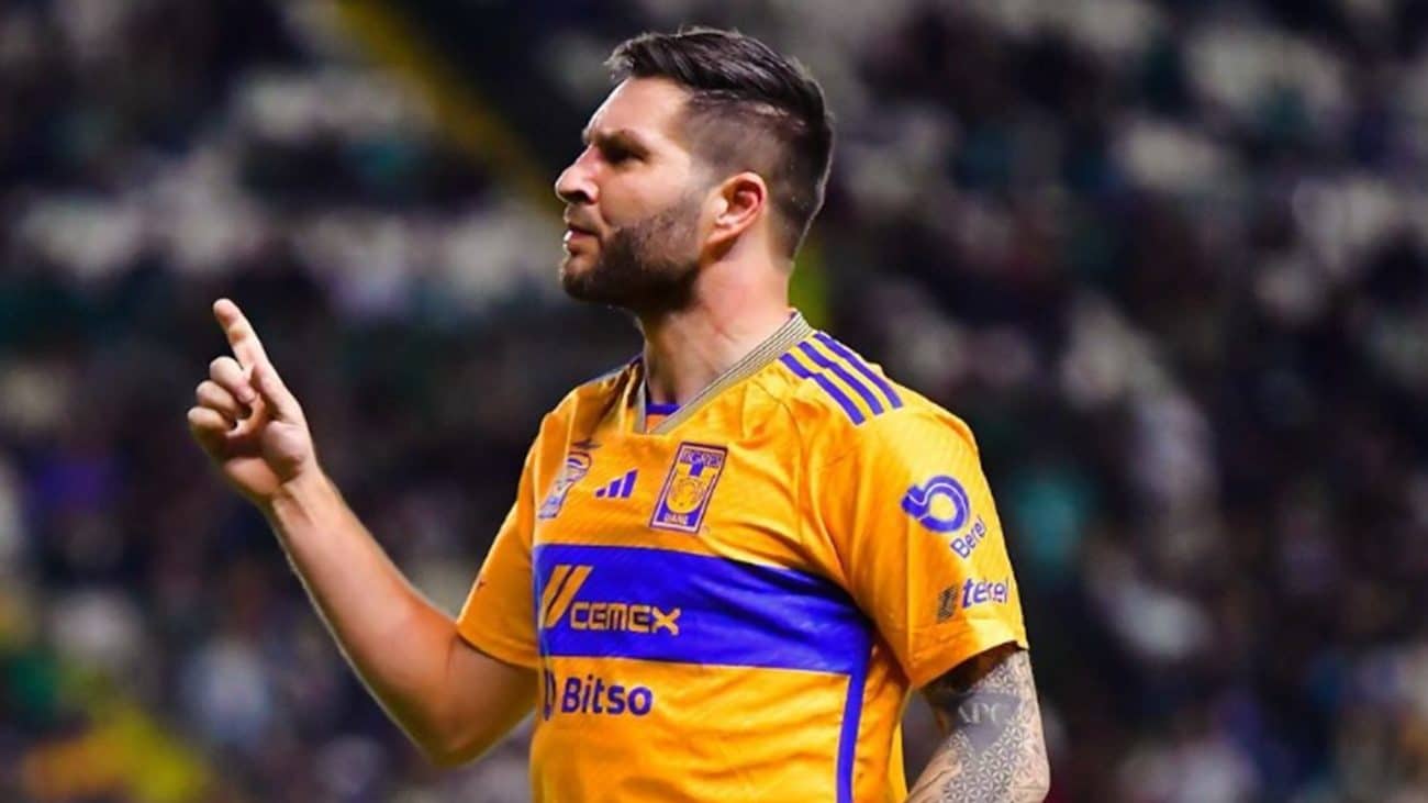 Gignac festeja su gol e la cuarta jornada del AP2024.