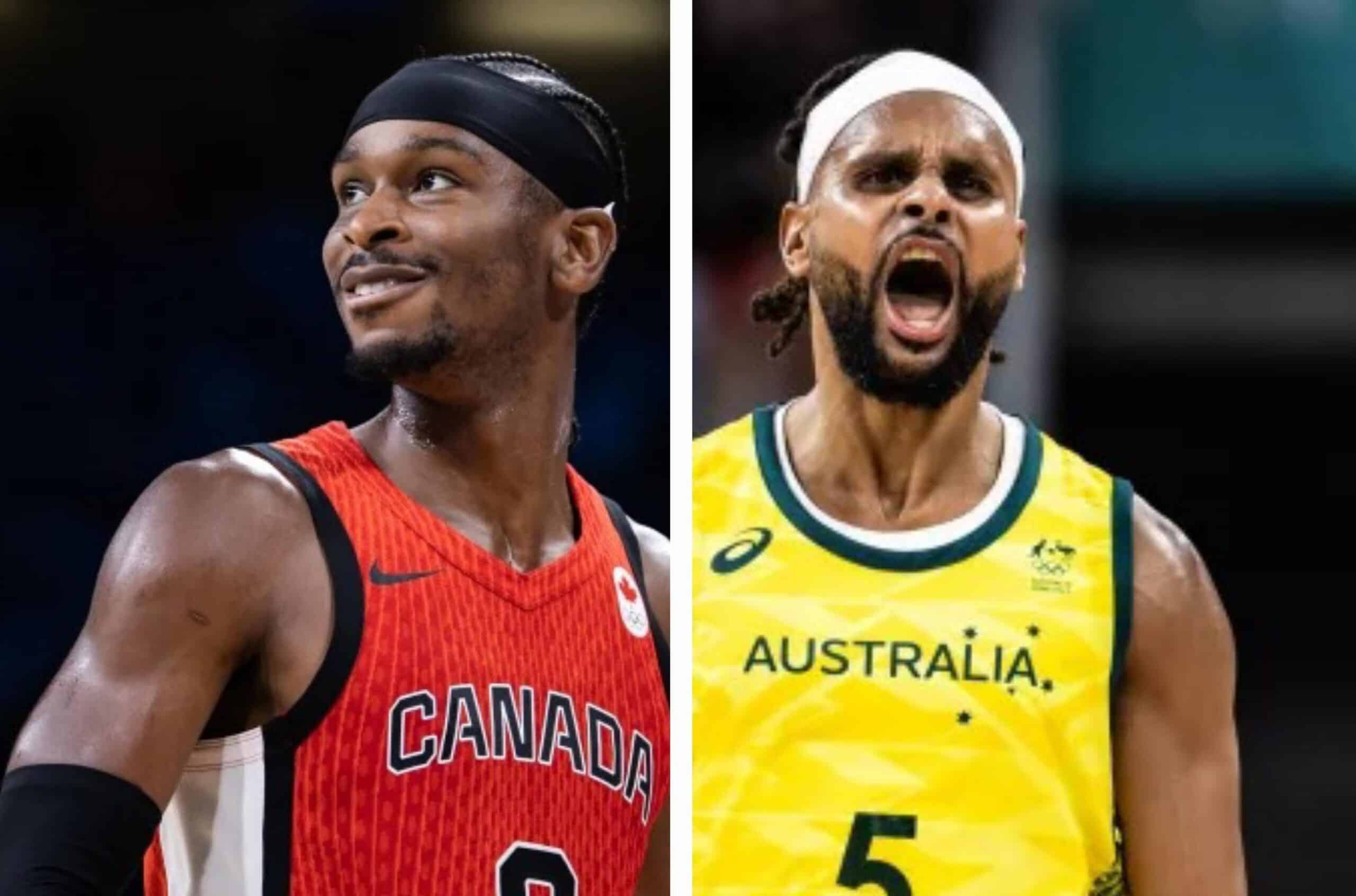 SHAI GILGEOUS-ALEXANDER DE CANADÁ A LA IZQUIERDA Y PATTY MILLS A LA DERECHA DE AUSTRALIA