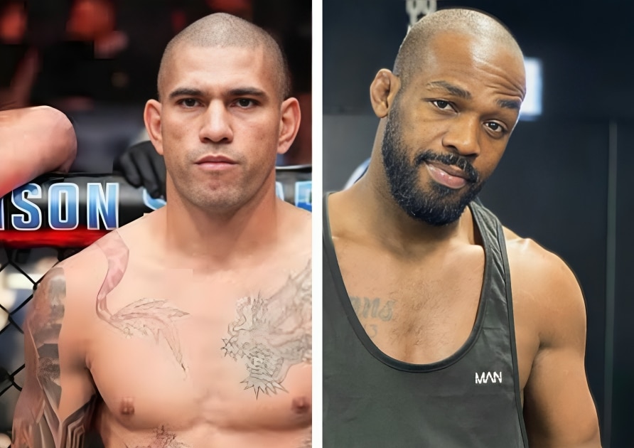 ÁLEX PEREIRA A LA IZQUIERDA Y JON JONES A LA DERECHA