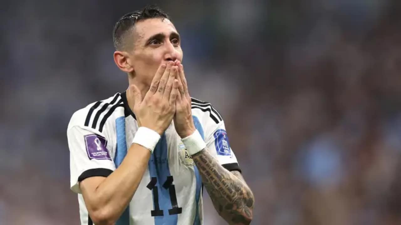 Ángel Di María en partido con Argentina en Copa América.