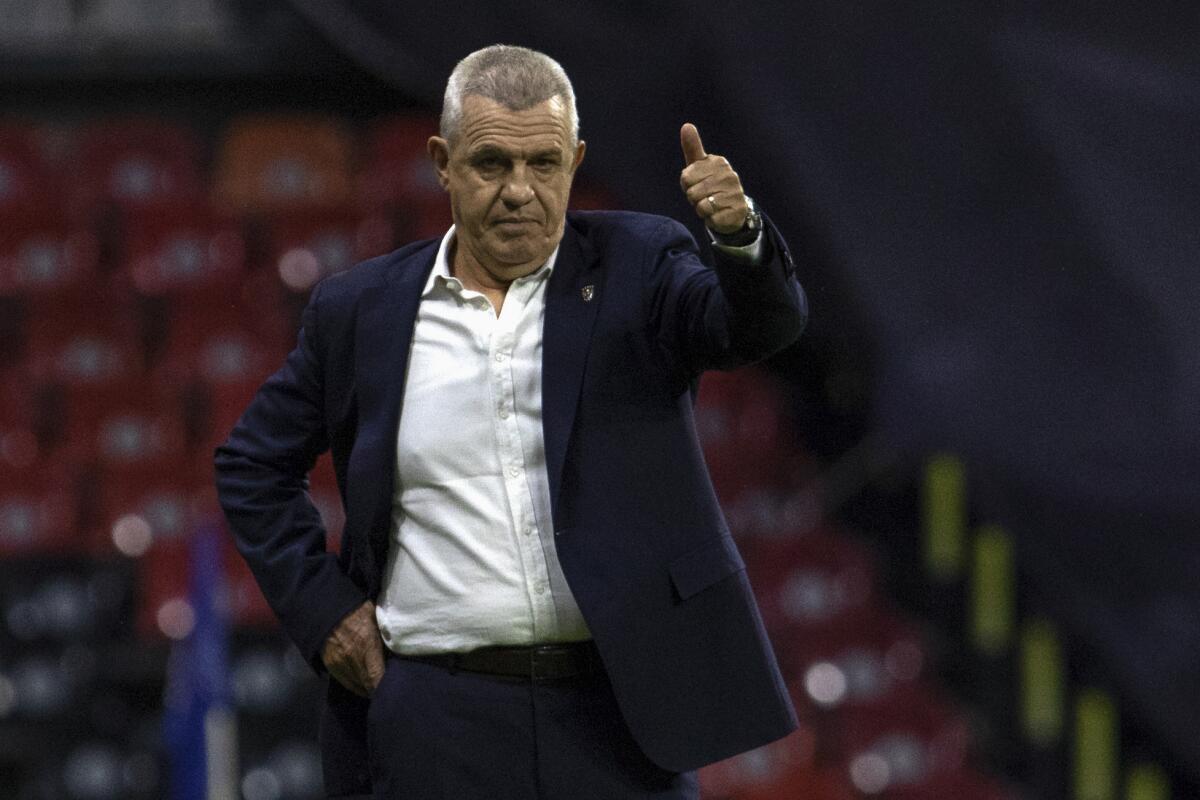 Javier Aguirre en su paso por Rayados de Monterrey.