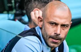 Javier Mascherano en el banquillo de la selección de Argentina.