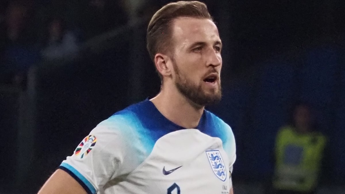 Harry Kane en partido de la Eurocopa 2024 con Inglaterra.