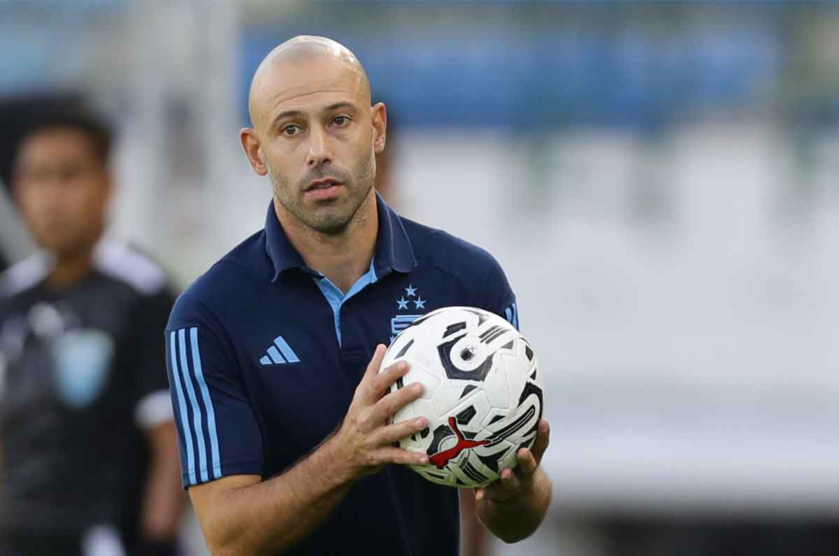 Javier Mascherano en debut de Argentina en JO 2024.