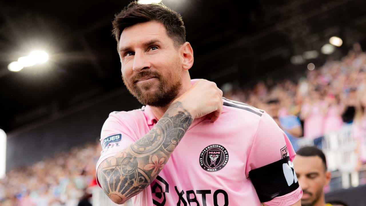 Lionel Messi en partido de la MLS con el Inter Miami.