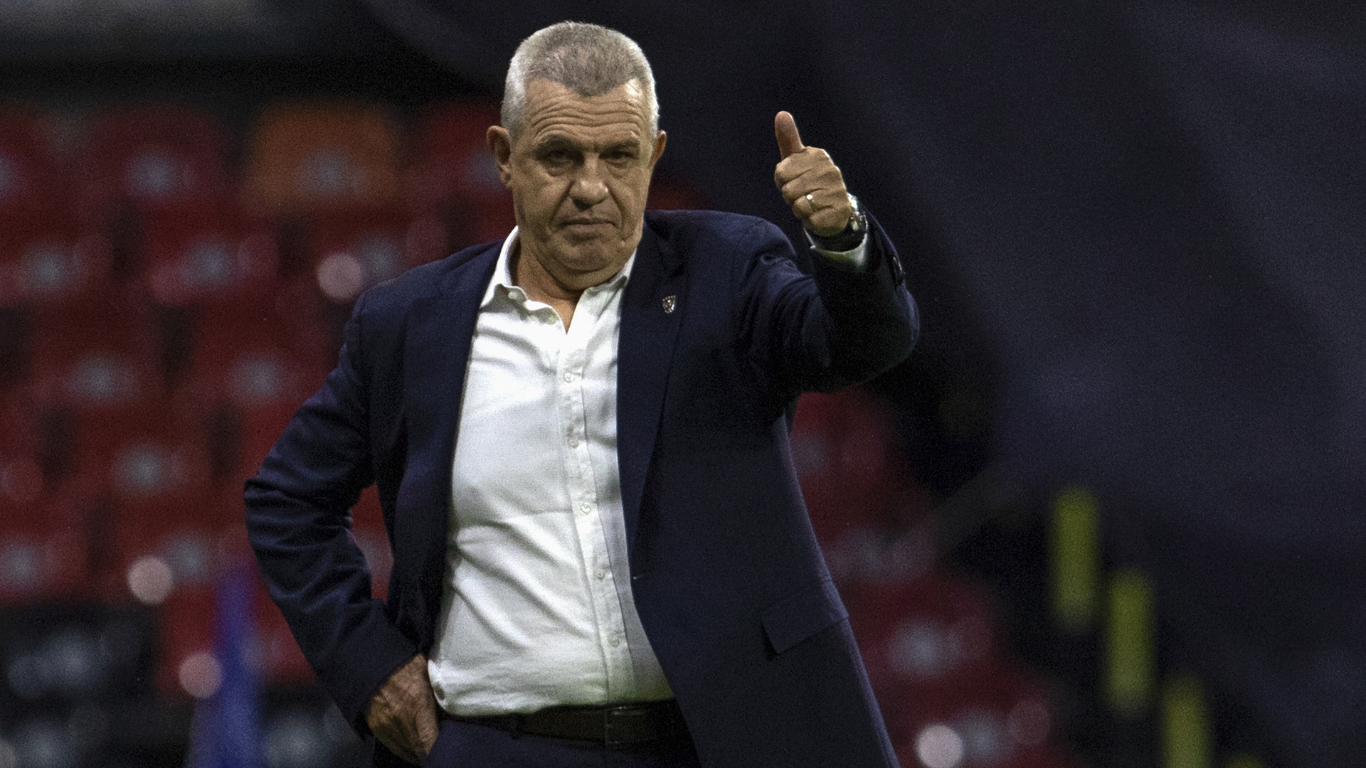 Javier Aguirre en su partido de la LaLiga de España.