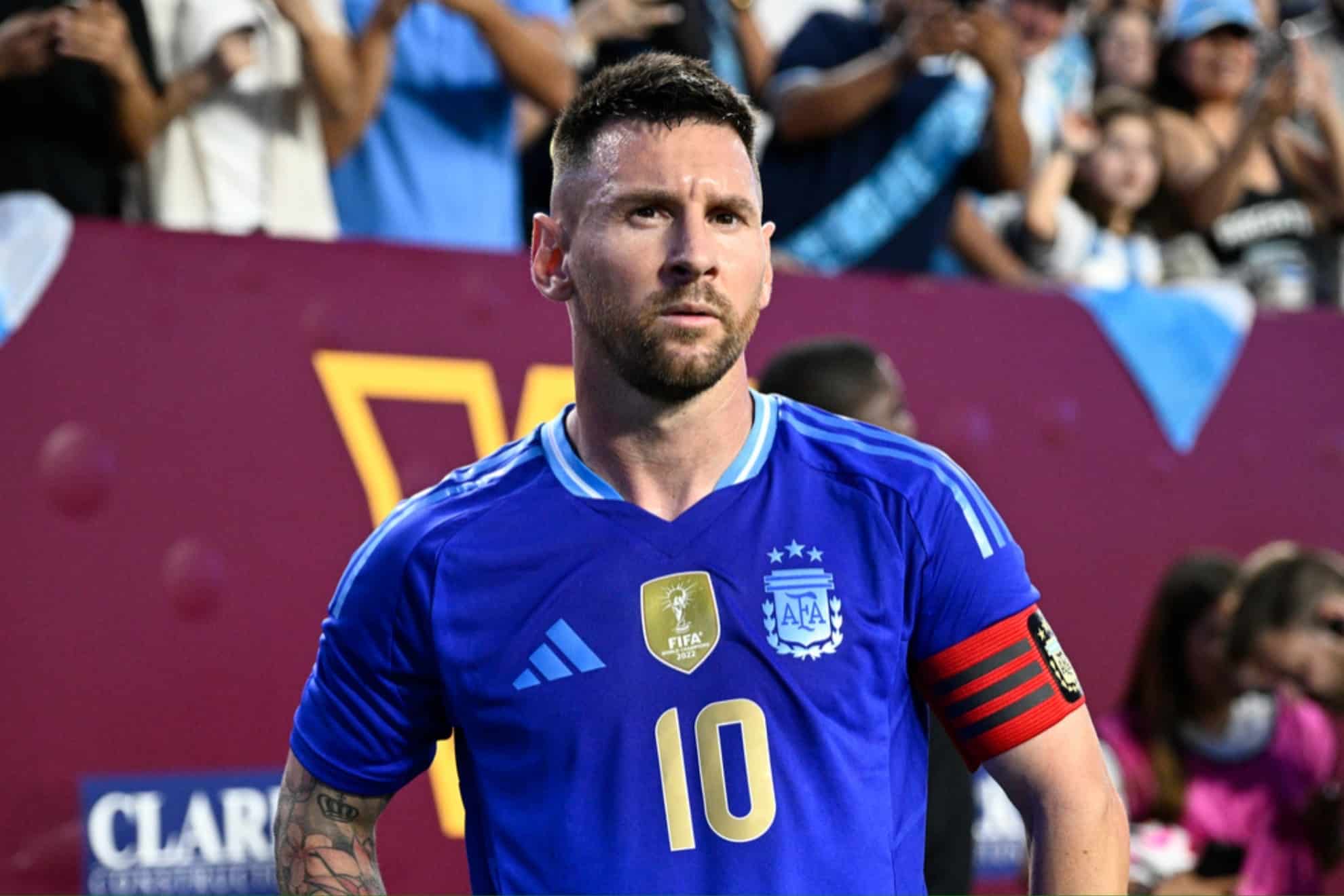 Lionel Messi en la Copa América 2024 con Argentina.