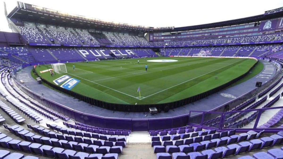 Listo el estadio del Valladolid para el encuentro de este día de la fecha 1.