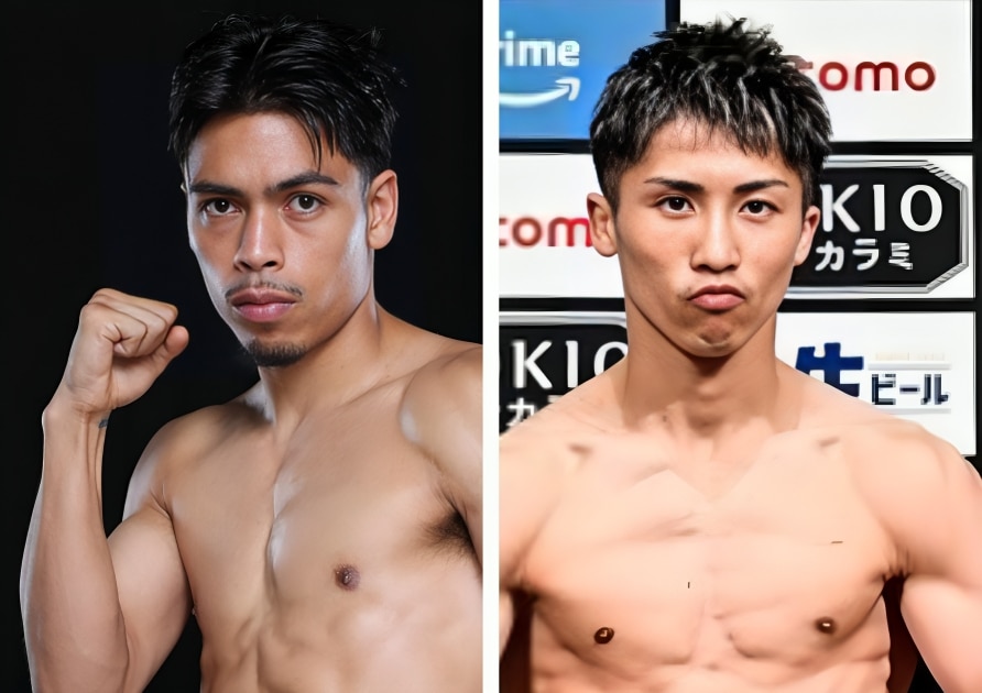 ÁNGELO LEO A LA IZQUIERDA, NAOYA INOUE A LA DERECHA