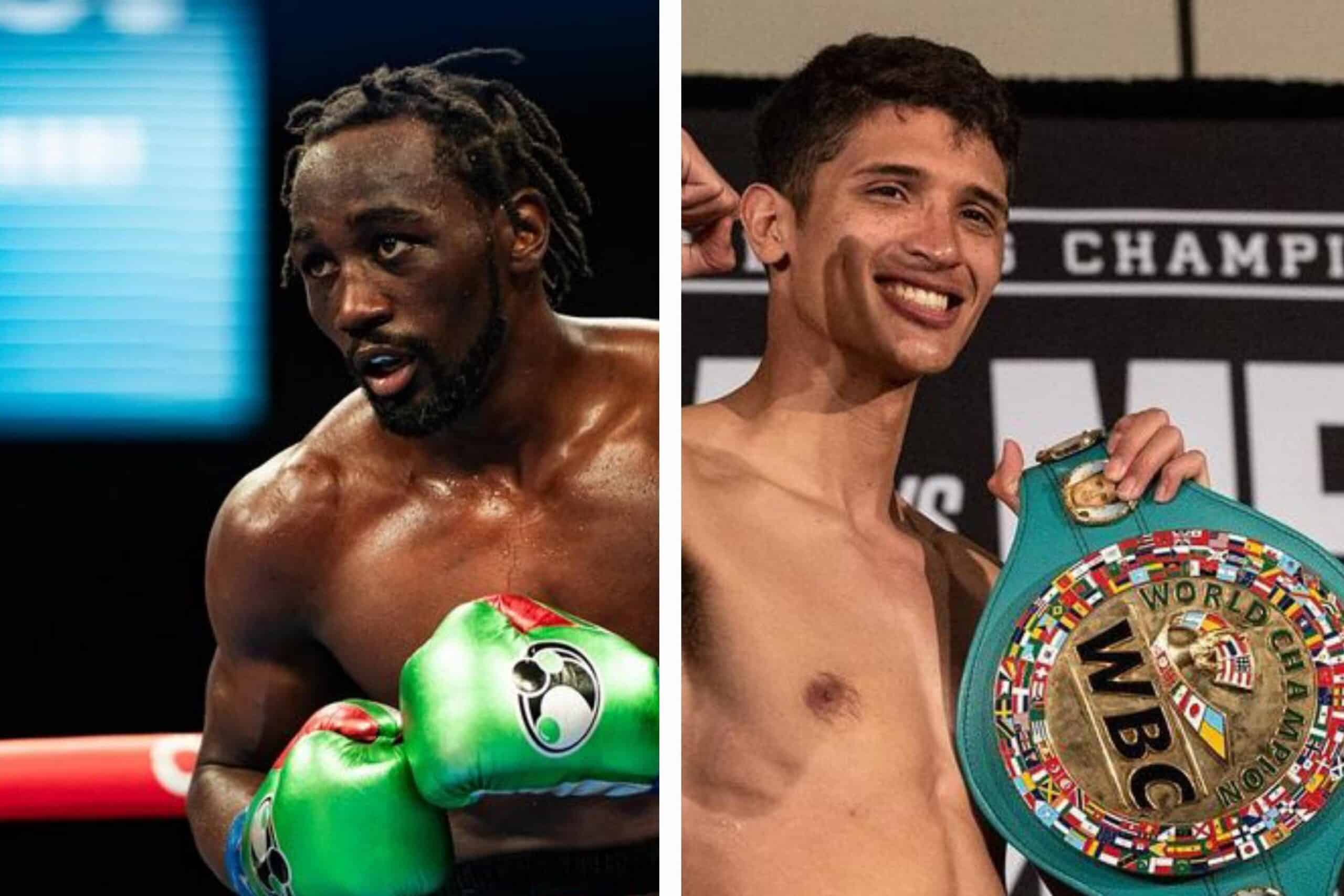 TERENCE CRAWFORD A LA IZQUIERDA Y SEBASTIÁN FUNDORA A LA DERECHA