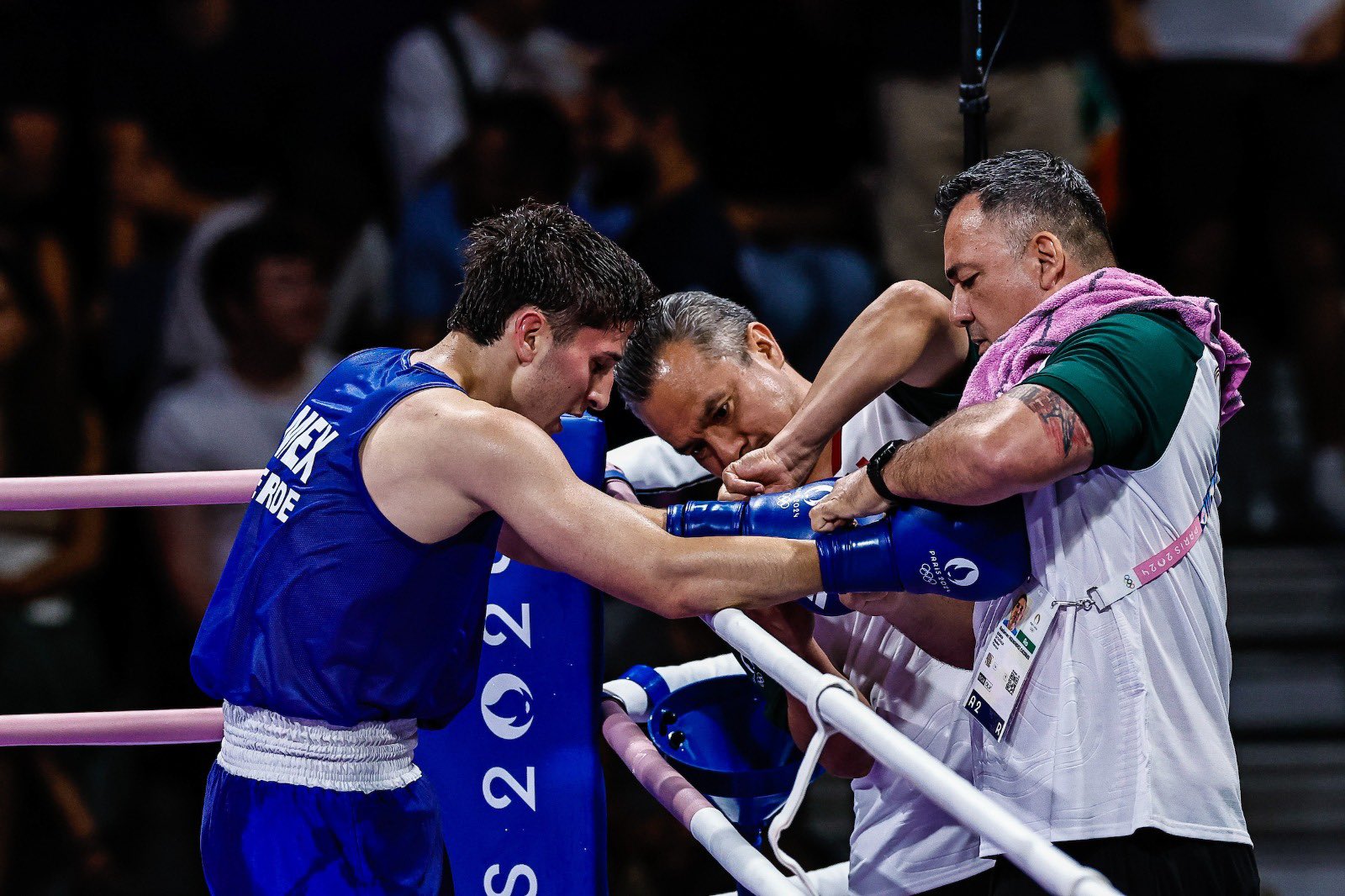 Marco Verde tras ganar en Juegos Olímpicos 2024.