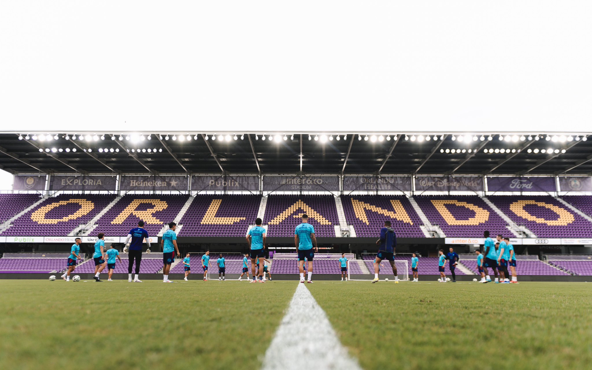 Entrenamiento del Atlético San Luis en Orlando.