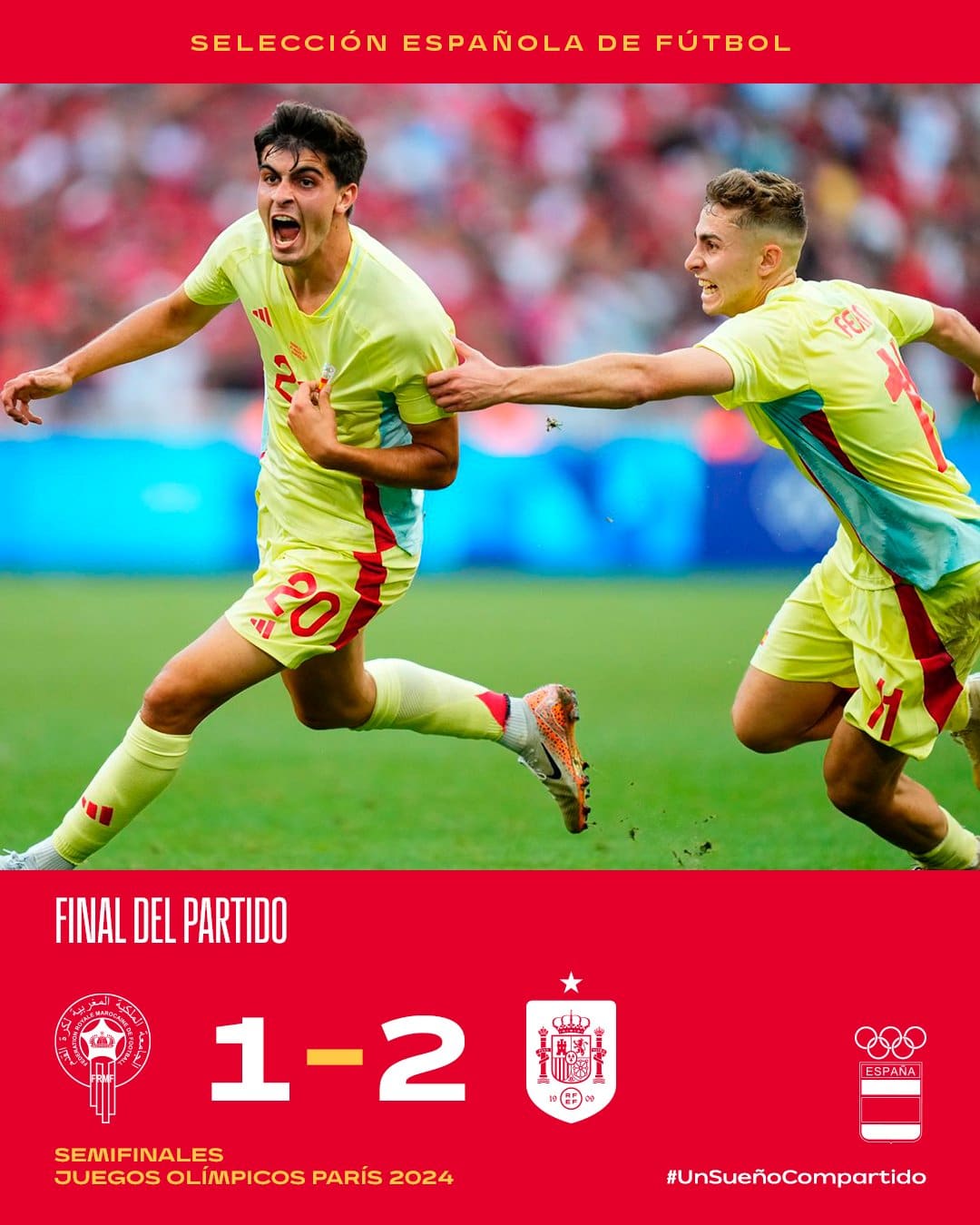 España avanza a la final de Juegos Olímpicos.