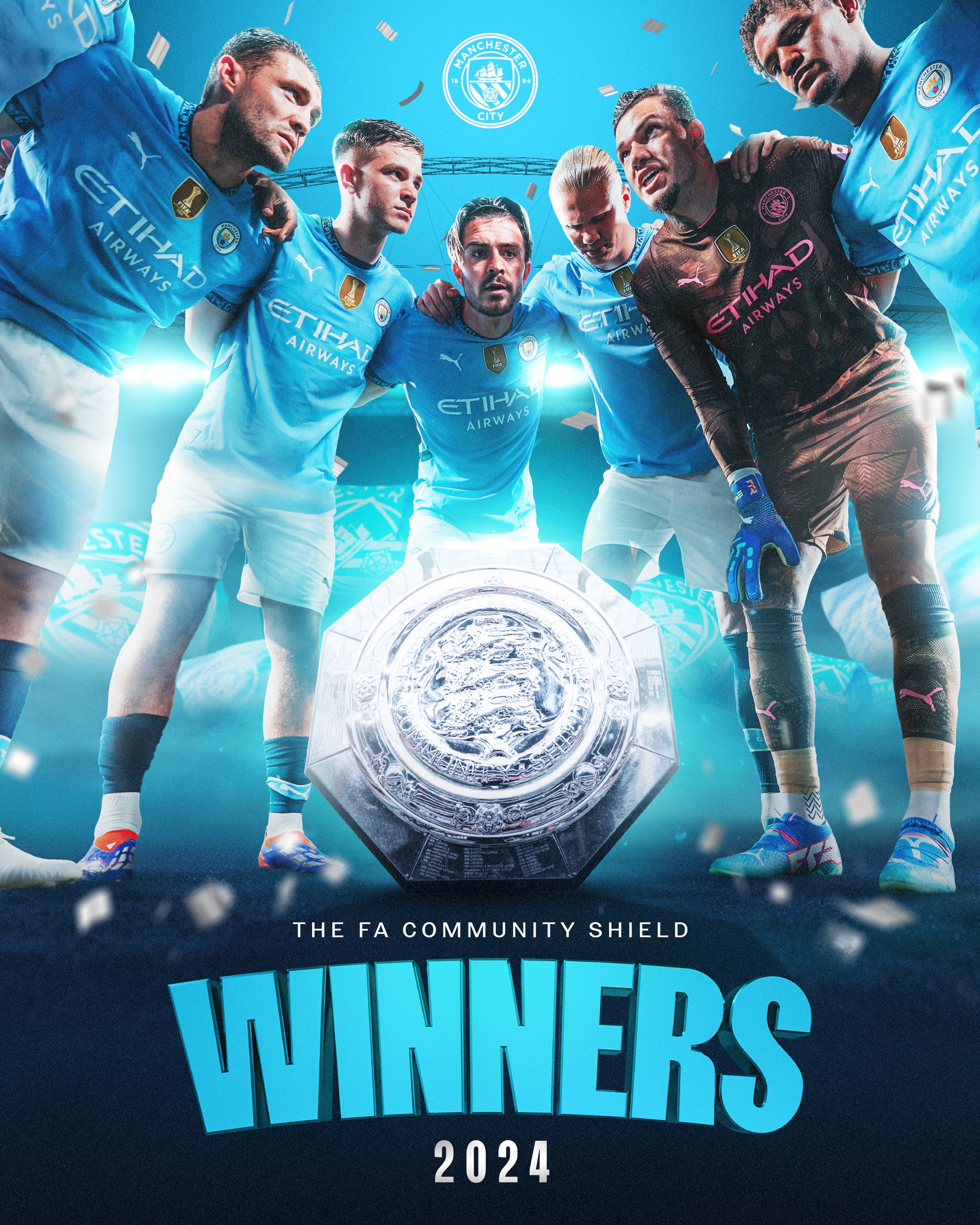 Manchester City viene de ganar la Community Shields.