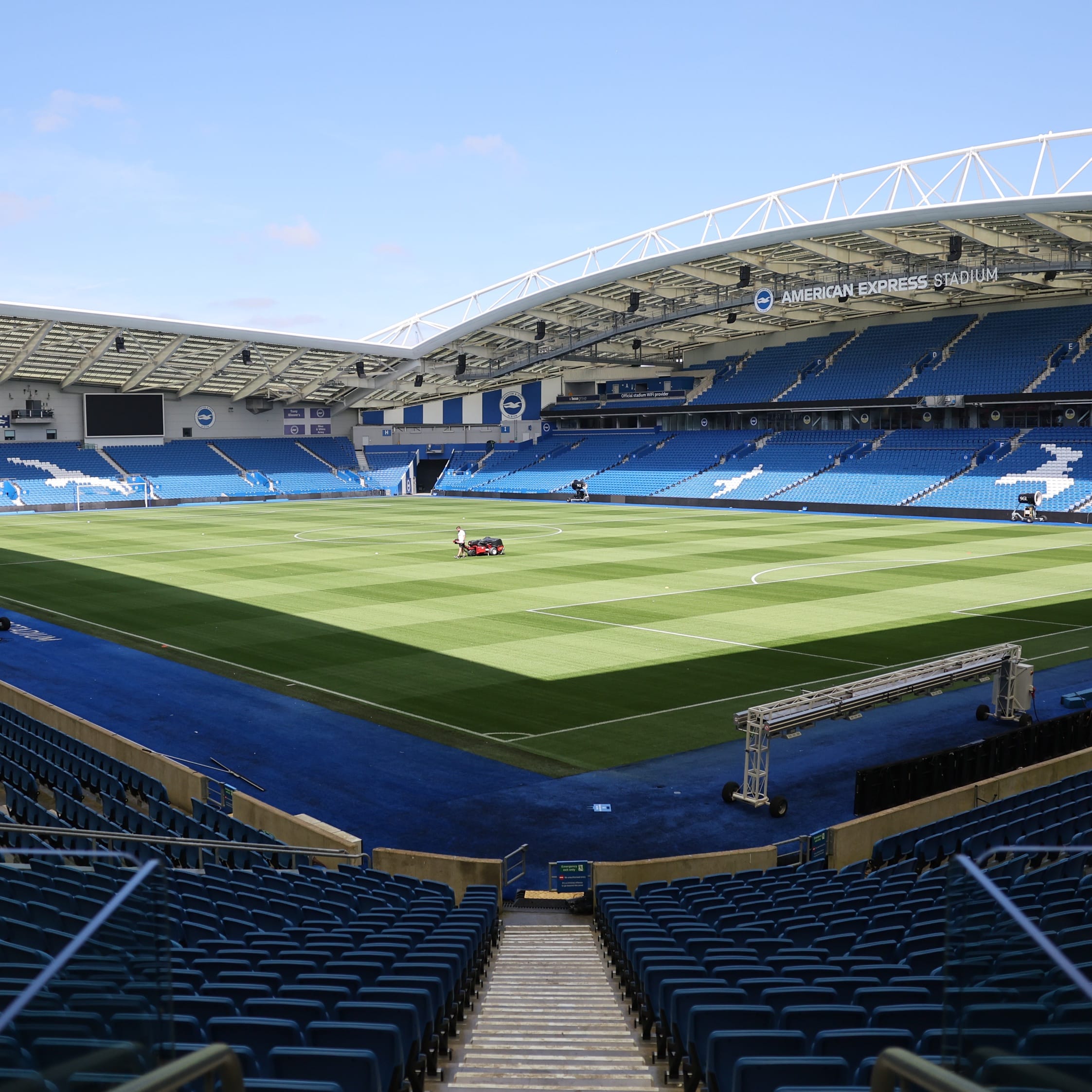 Listo el estadio del Brighton para la jornada 2.