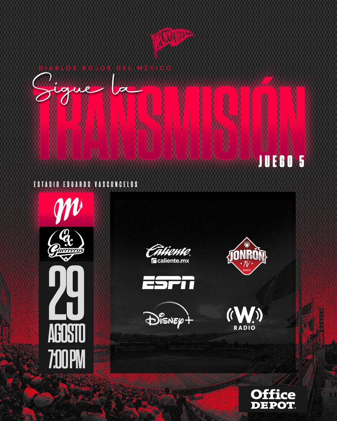 Diablos Rojos juegan este jueves el juego 5 en Oaxaca.