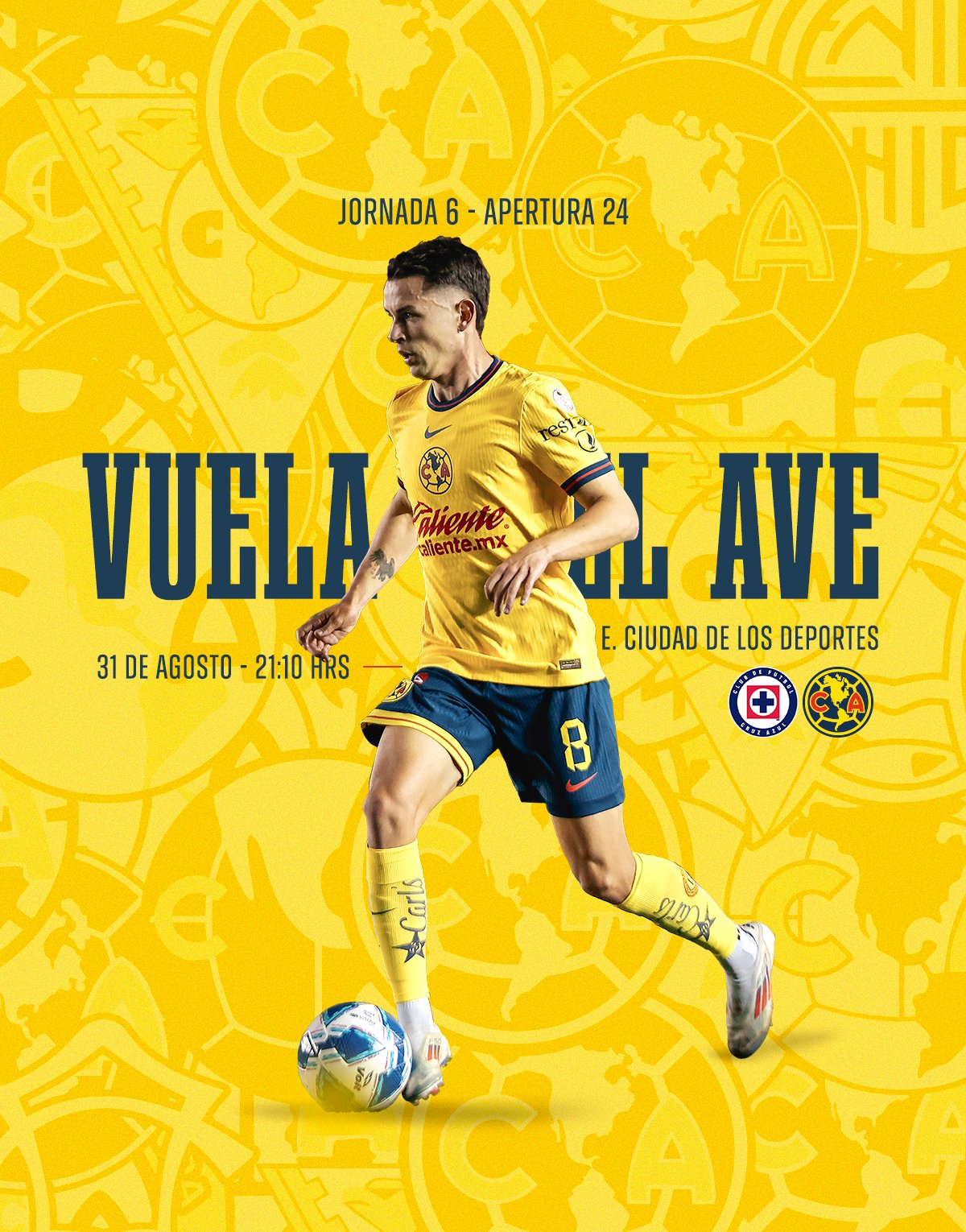 Las Águilas del América juegan el Clásico Joven este sábado.