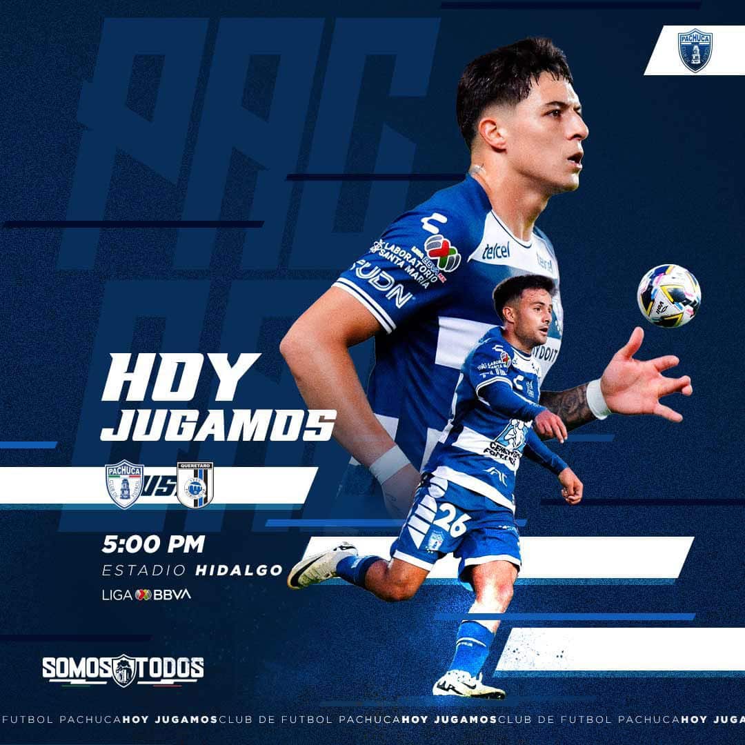 Pachuca juega hoy de local ante Gallos Blancos de Querétaro.