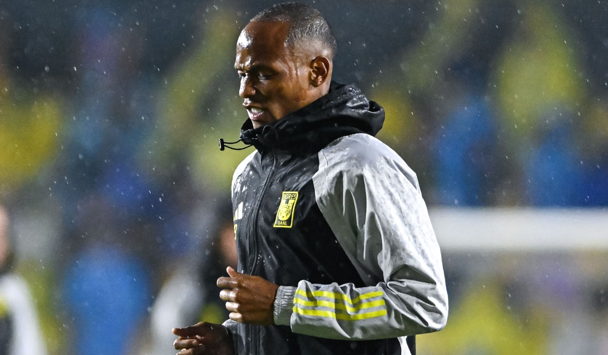 Luis Quiñones en entrenamiento con Tigres de la UANL.