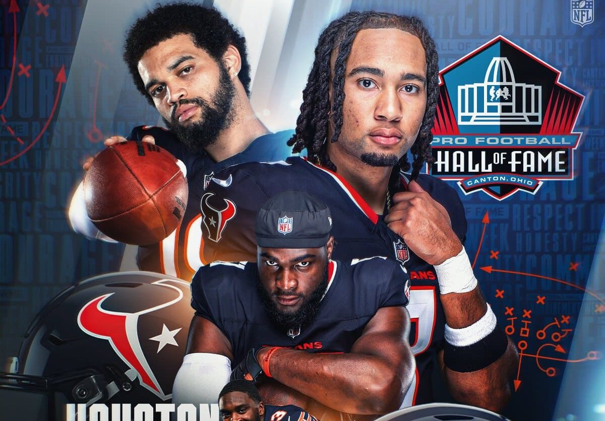 FLYER DE PARTIDO DE PRETEMPORADA ENTRE LOS TEXANS Y LOS BEARS EN LA NFL