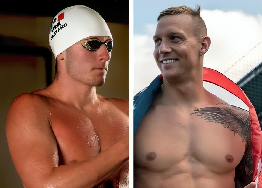 GABRIEL CASTAÑO DE MÉXICO A LA IZQUIERDA Y CAELEB DRESSEL DE ESTADOS UNIDOS A LA DERECHA