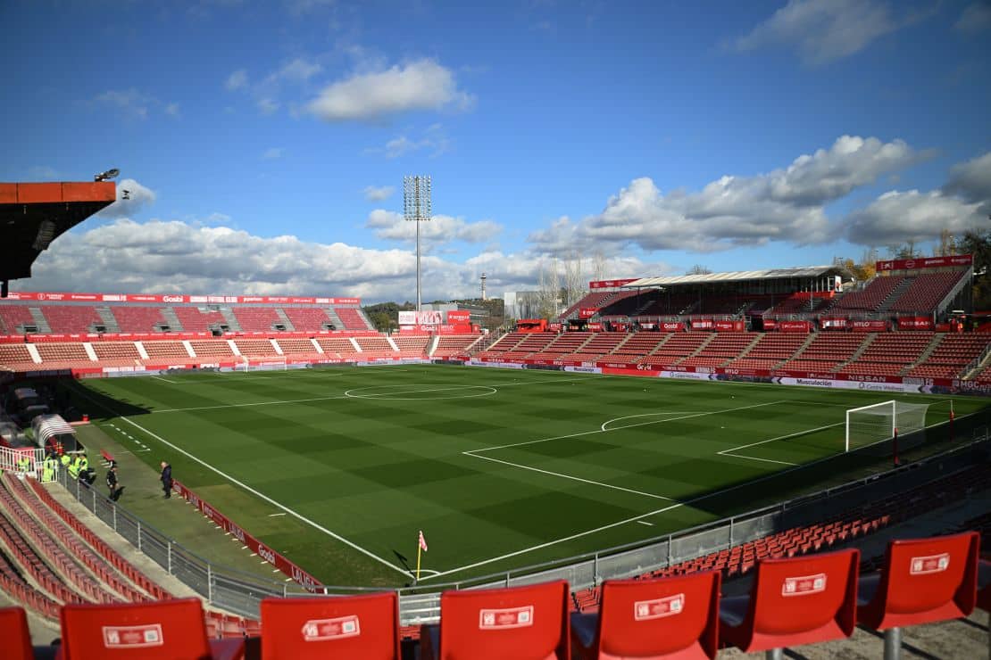 Listo el estadio Municipal Montilivi del Girona para la tercera jornada.