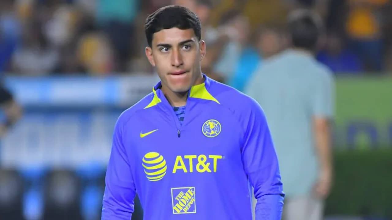 Alejandro Zendejas en entrenamiento del América.