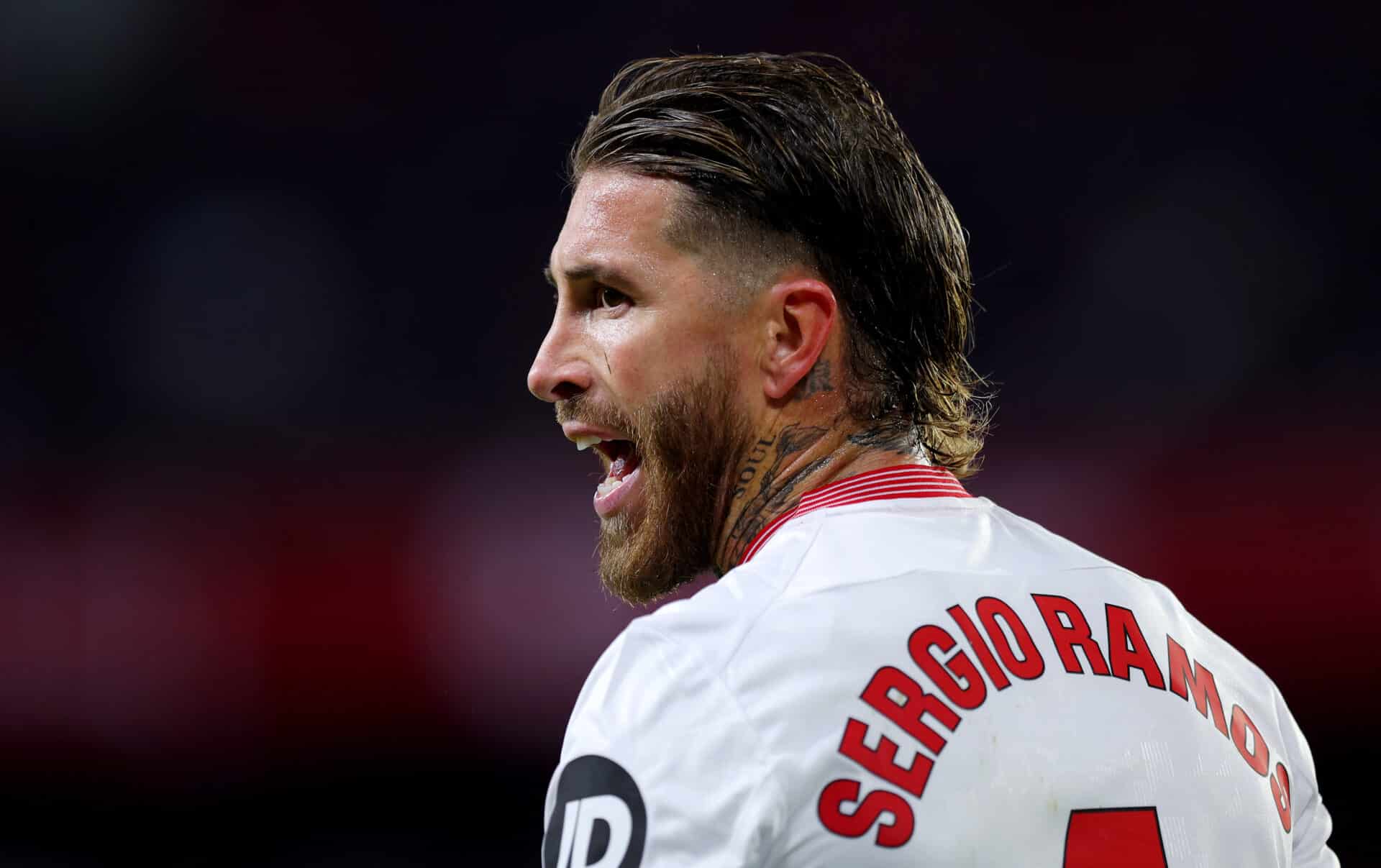 Sergio Ramos en partido de la jornada pasada con el Sevilla.