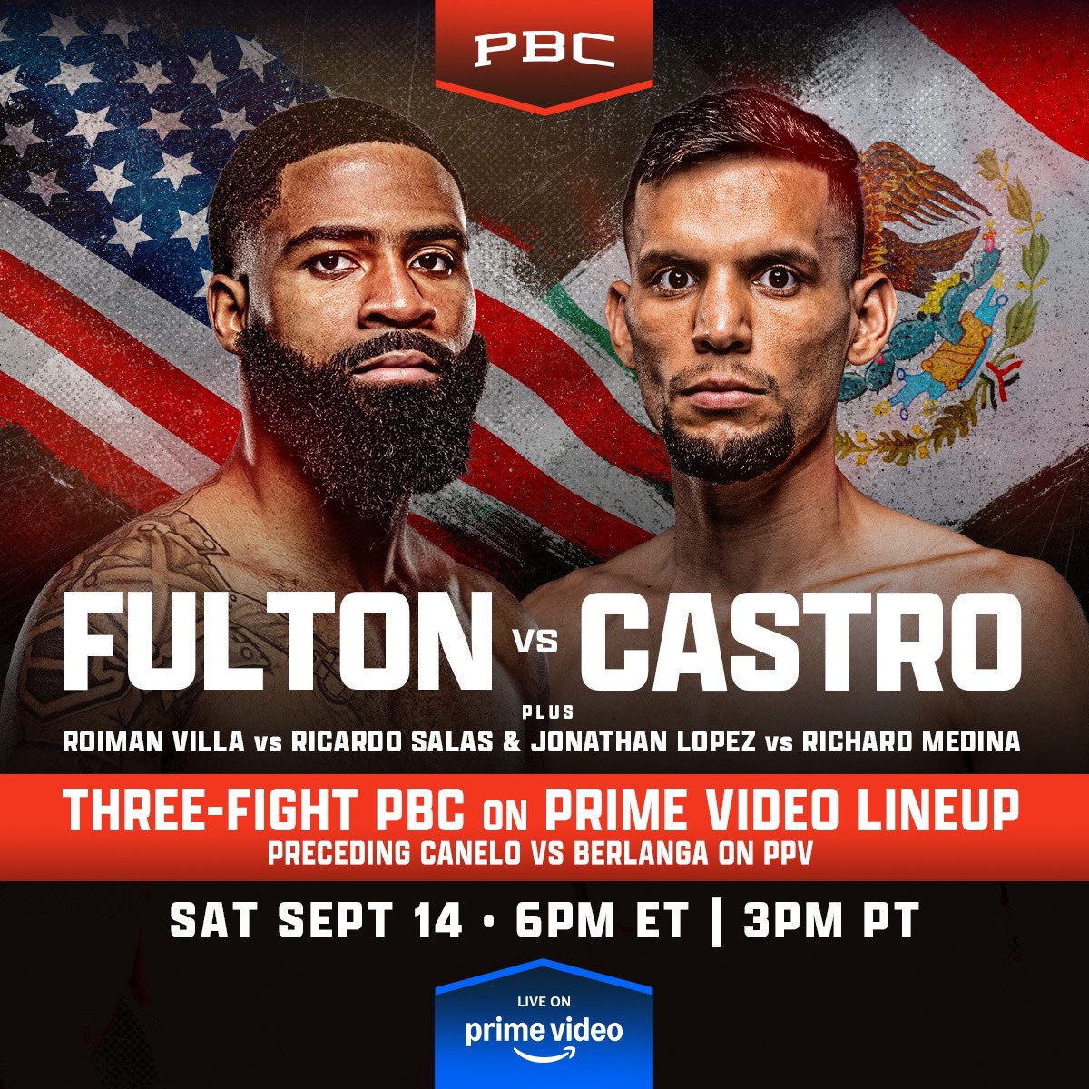 Fulton vs Castro, este sábado en pelea en peso pluma en Las Vegas,