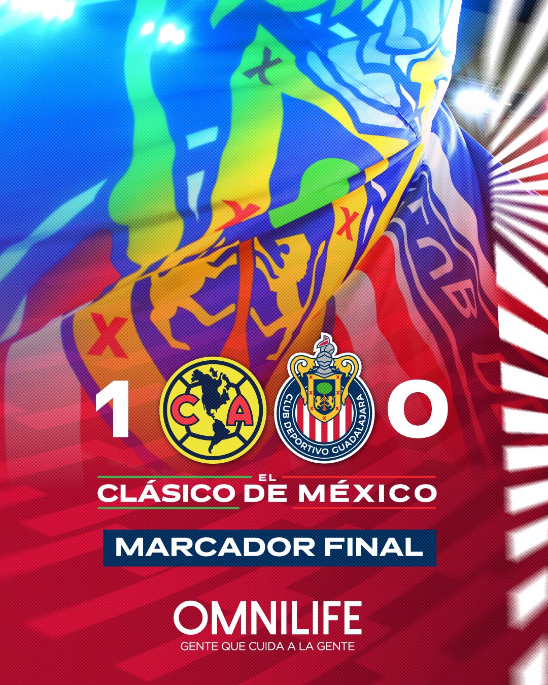 América se lleva el triunfo en el Clásico Nacional.