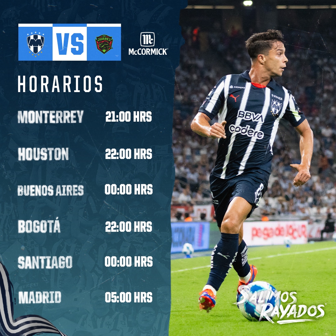 Rayados vs Juárez, este miércoles en la fecha 8 del AP2024.