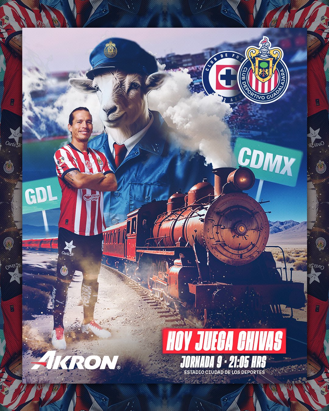 Cruz Azul vs Chivas, este sábado en la fecha 9 del AP2024.