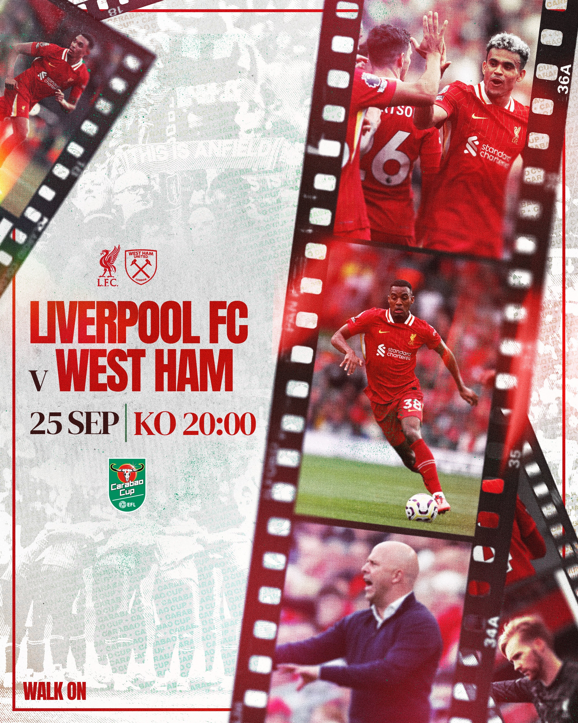 En actividad de la Fecha 3 de la Carabao Cup 2024, se enfrentan Liverpool vs West Ham.