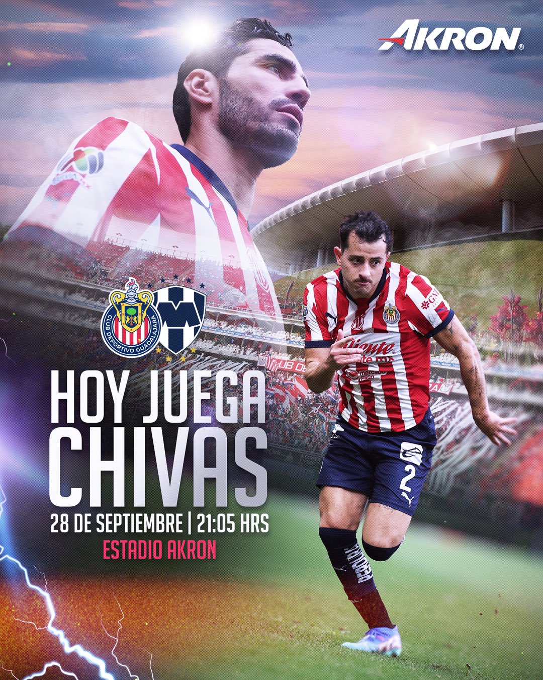 Chivas recibe este sábado a Rayados en la fecha 10.