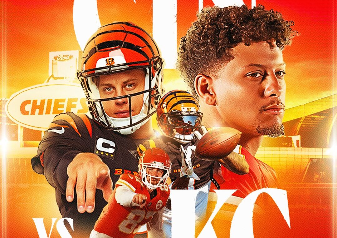 FLYER DEL JUEGO DE LA NFL ENTRE LOS KANSAS CITY CHIEFS Y LOS CINCINNATI BENGALS