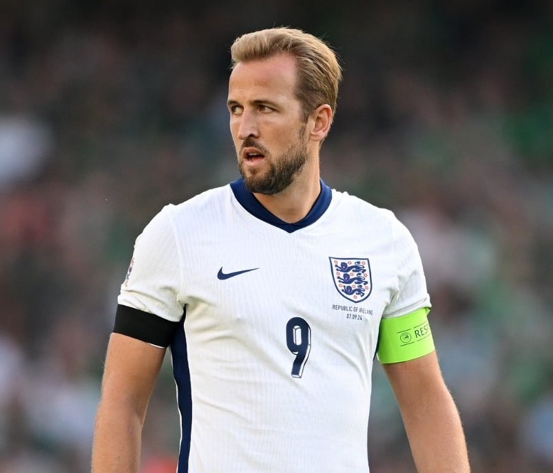 Harry Kane durante el partido de la fecha 1 ante Irlanda.