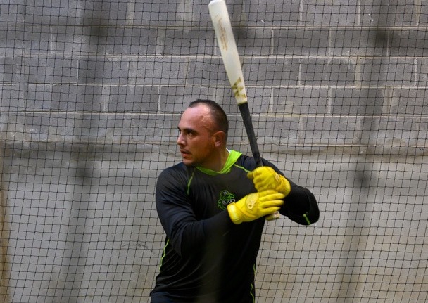 Rodolfo Amador en los entrenamientos de Cañeros.